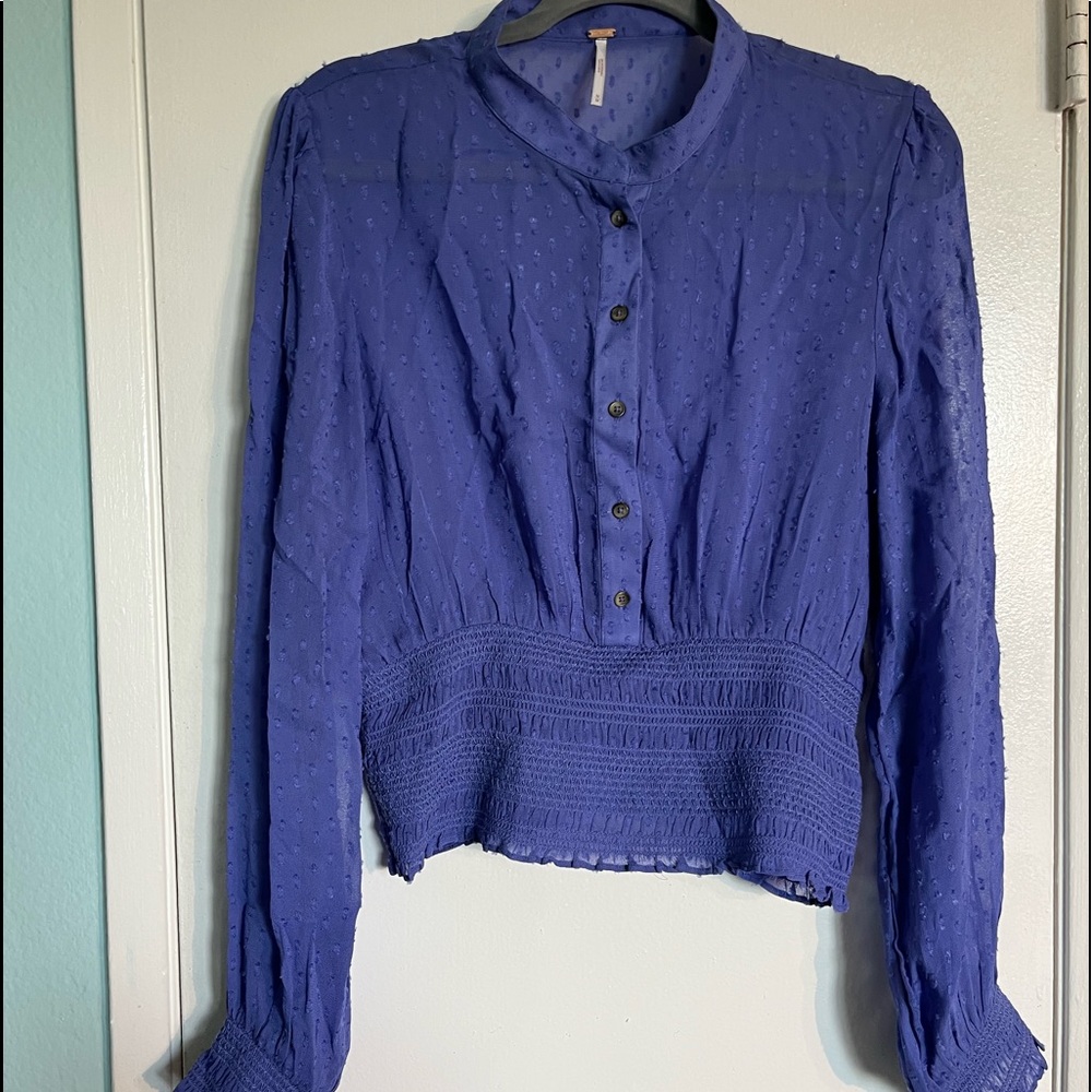 Free People blouse, purple, medium